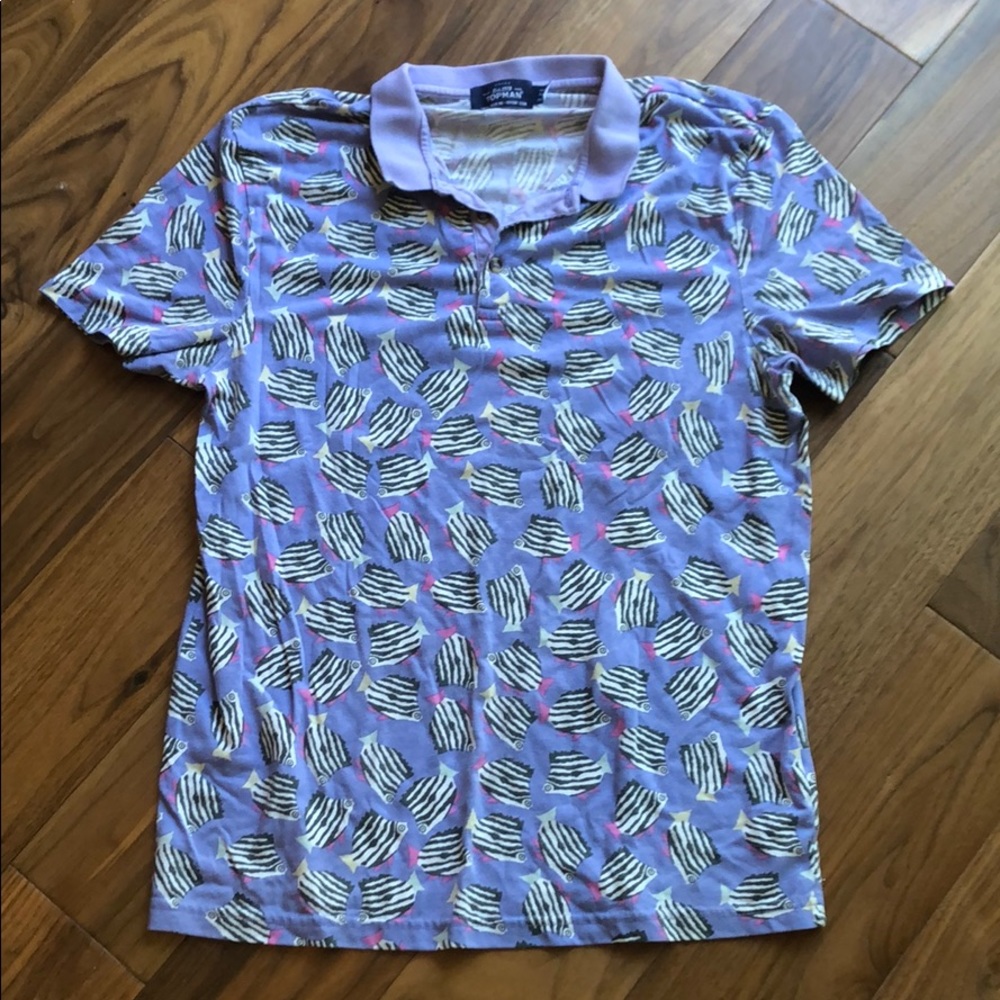TOPMAN Lavender Fish Shirt